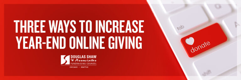 Three Ways to Increase Year-End Online Giving