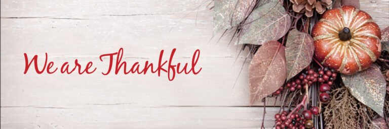 We are Thankful
